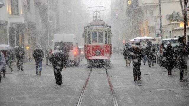 Meteoroloji ve valilik günlerdir uyarıyordu! İstanbul'da beklenen şiddetli rüzgar ve kar yağışı başladı