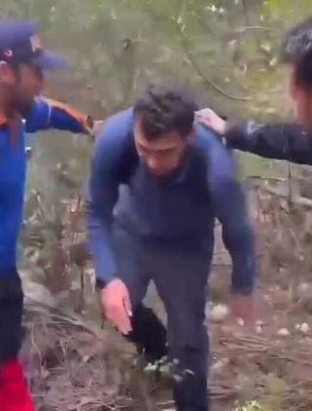 Ormanlık alanda kayboldu, bulan ekiplere ilk sözü 'Kusura bakmayın' oldu