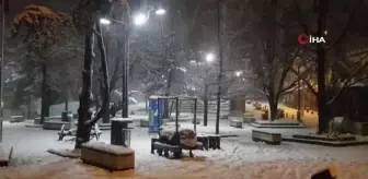 Sakarya'nın yüksek kesimlerine kar yağdı