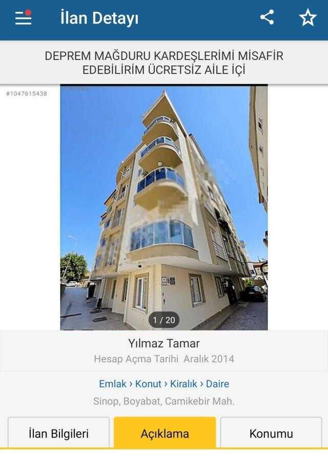 Türkiye kapılarını açtı bekliyor! Kiralık evler depremzedeler için ücretsiz ilana dönüştü