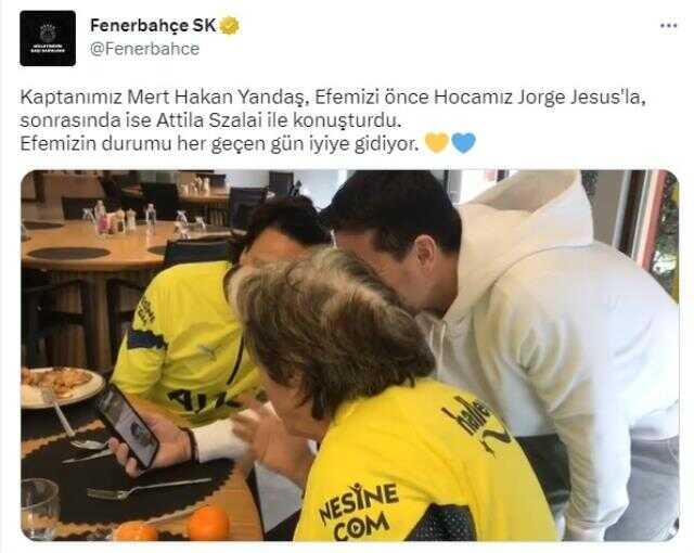 Mert Hakan Yandaş'tan depremzede Efe'ye büyük sürpriz! Jorge Jesus ve Szalai ile görüştürdü