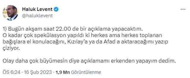 Haluk Levent merakla beklenen açıklamasını öne çekti: Paraları kimseye vermem, veremem