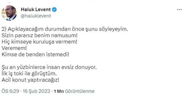 Haluk Levent merakla beklenen açıklamasını öne çekti: Paraları kimseye vermem, veremem