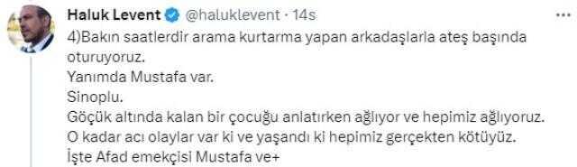 Haluk Levent kendisi için 'AFAD güzellemesi yapıyor' diyenlere böyle yanıt verdi: Devlet karşıtı değiliz