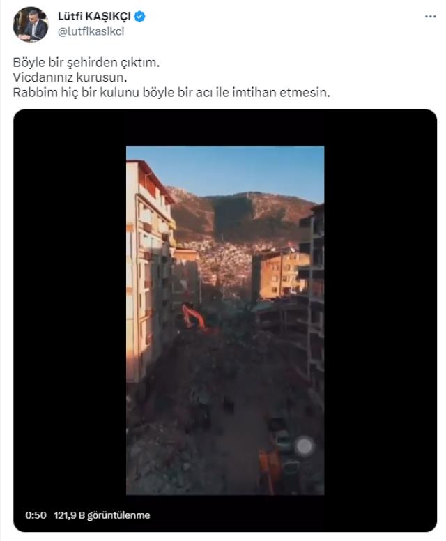 Deprem anında panikle kaçan MHP'li vekil, eleştirilere paylaştığı video ile yanıt verdi