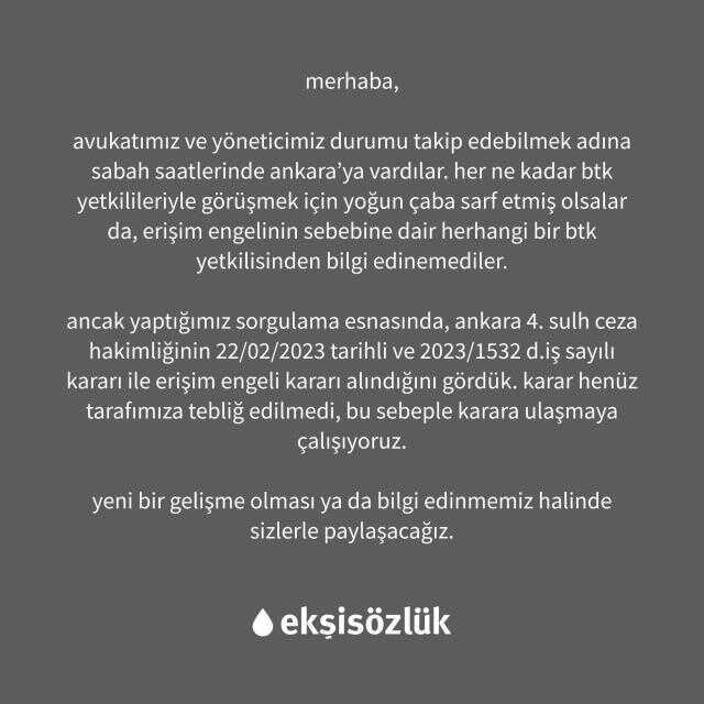 Erişim engeli getirilen Ekşi Sözlük'ten yeni açıklama: Kararın sebebini öğrenemedik