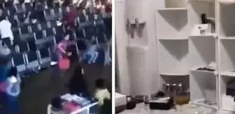 Tacikistan'da meydana gelen şiddetli deprem havalimanında paniğe neden oldu