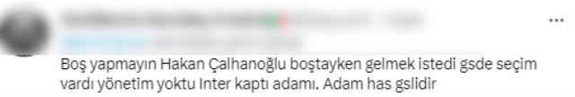 Hakan Çalhanoğlu'nun sosyal medyada beğendiği paylaşım olay oldu: Adam has Galatasaraylı