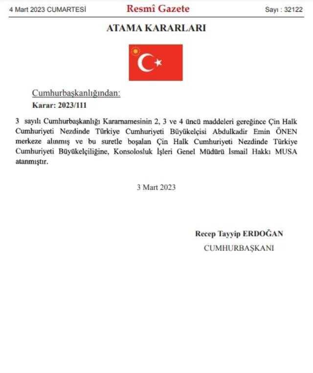 Cumhurbaşkanı Erdoğan'ın imzasıyla 7 ile çevre ve şehircilik il müdürü atandı