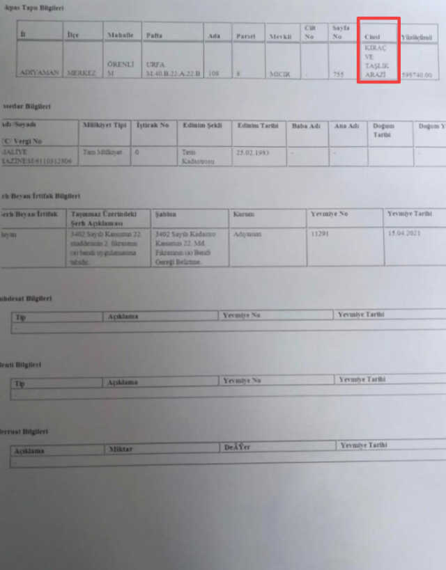 Adıyaman'da TOKİ'nin yumuşak tarım arazisine yapıldığı iddiası yanlış