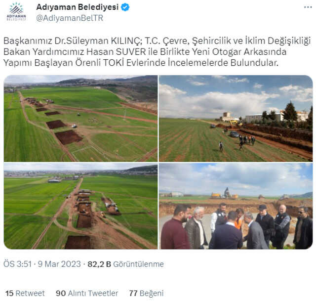 Adıyaman'da TOKİ'nin yumuşak tarım arazisine yapıldığı iddiası yanlış