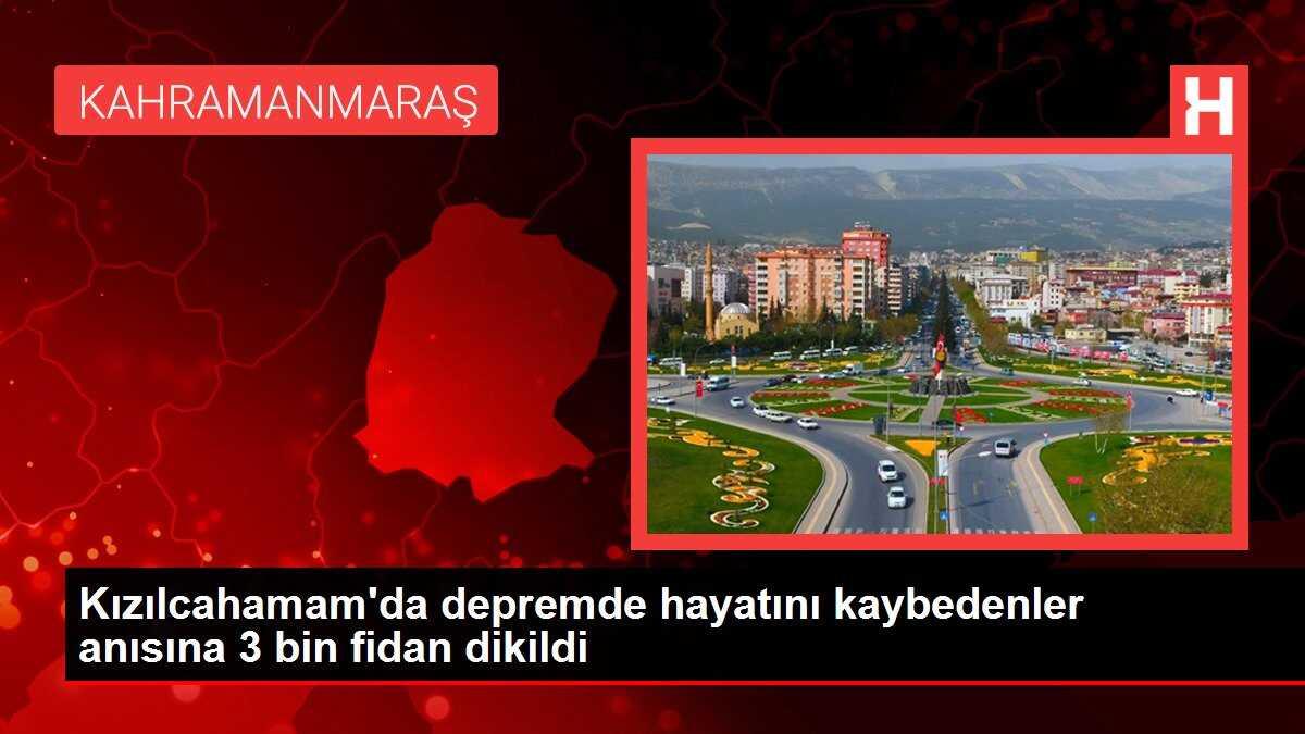 Kızılcahamam'da depremde hayatını kaybedenler anısına 3 bin fidan dikildi