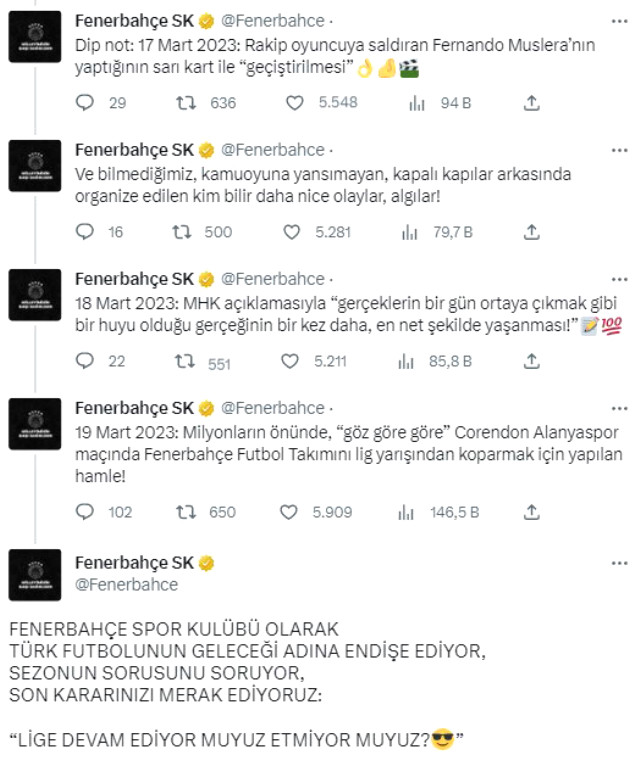 Ortalık fena karışacak! Fenerbahçe, 'Sezonun sorusunu soruyoruz' diyerek Galatasaray'ı bombaladı