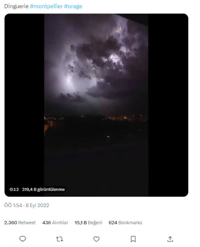 Videonun, Kilis'te 'Süper hücre fırtınası' gerçekleştiğini gösterdiği iddiası yanlış