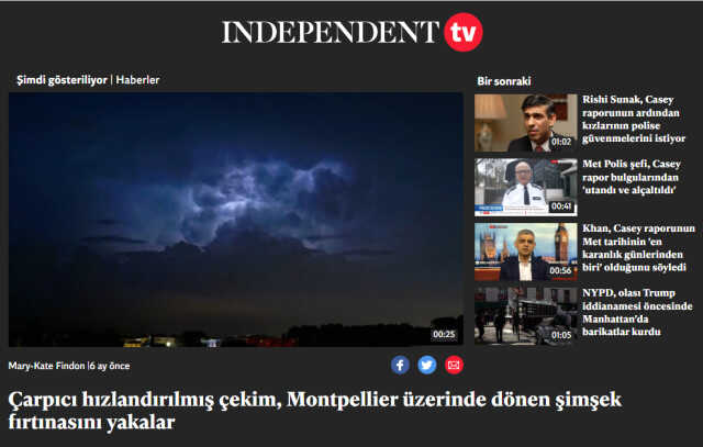 Videonun, Kilis'te 'Süper hücre fırtınası' gerçekleştiğini gösterdiği iddiası yanlış