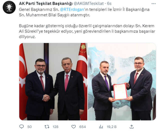 AK Parti'de seçim hazırlığı! 3 il başkanlığına yeni atamalar yapıldı AK Parti'de seçim hazırlığı! 3 il başkanlığına yeni atamalar yapıldı