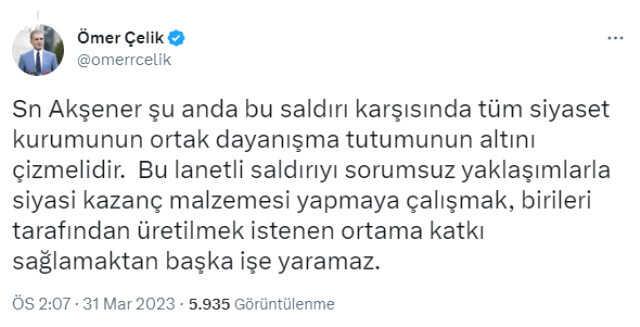 Son Dakika! AK Parti: İYİ Parti binasına saldırıyı lanetliyoruz, Akşener'in açıklaması ise provokatif bir yaklaşım
