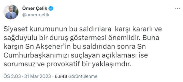 Son Dakika! AK Parti: İYİ Parti binasına saldırıyı lanetliyoruz, Akşener'in açıklaması ise provokatif bir yaklaşım