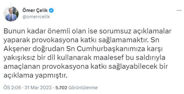 Son Dakika! AK Parti: İYİ Parti binasına saldırıyı lanetliyoruz, Akşener'in açıklaması ise provokatif bir yaklaşım