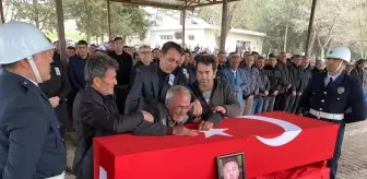 Kazada hayatını kaybeden polis memuru son yolculuğuna uğurlandı
