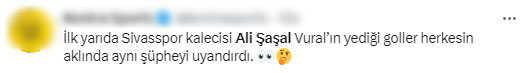 Sivasspor kalecisi Ali Şaşal'ın Fenerbahçe'nin gollerinde yaptıkları maçın önüne geçti