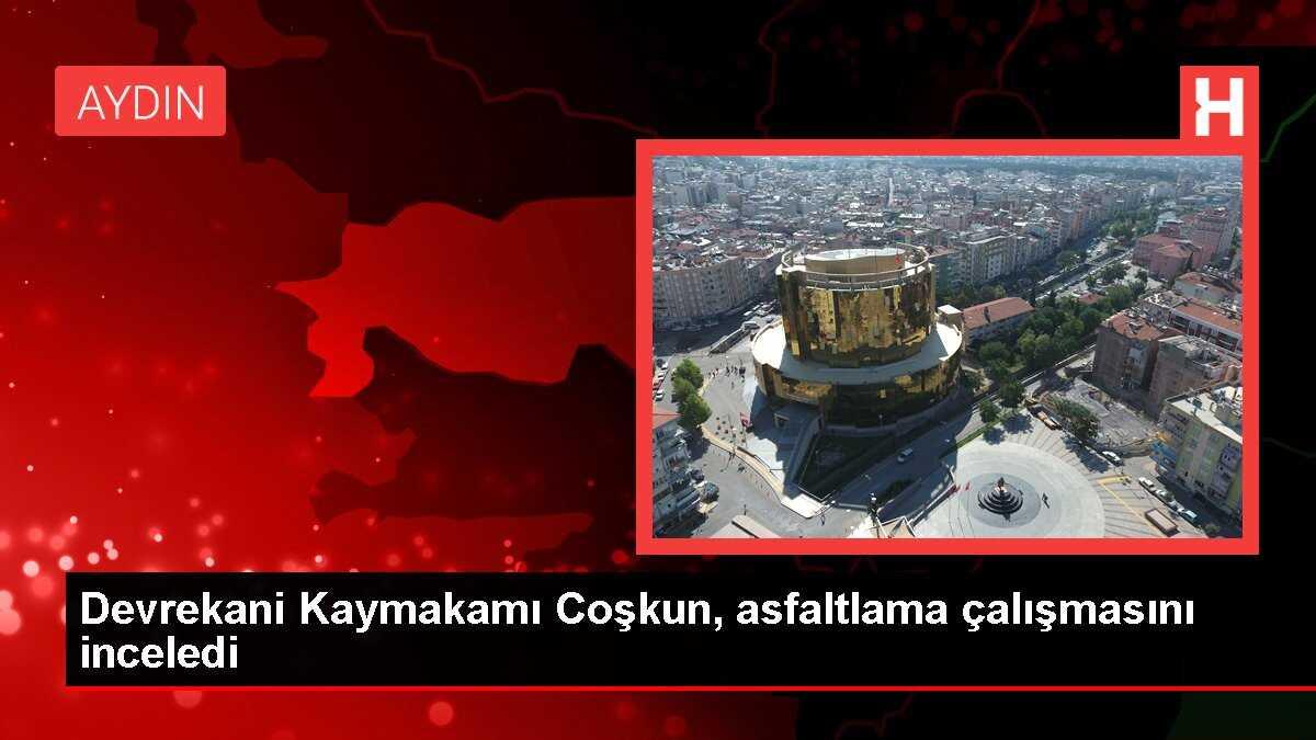 Devrekani Kaymakamı Ahmet Coşkun, köy yollarındaki asfalt çalışmalarını inceledi