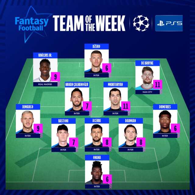 Tarihi derbiye damga vuran Hakan Çalhanoğlu, Şampiyonlar Ligi'nde haftanın takımına seçildi