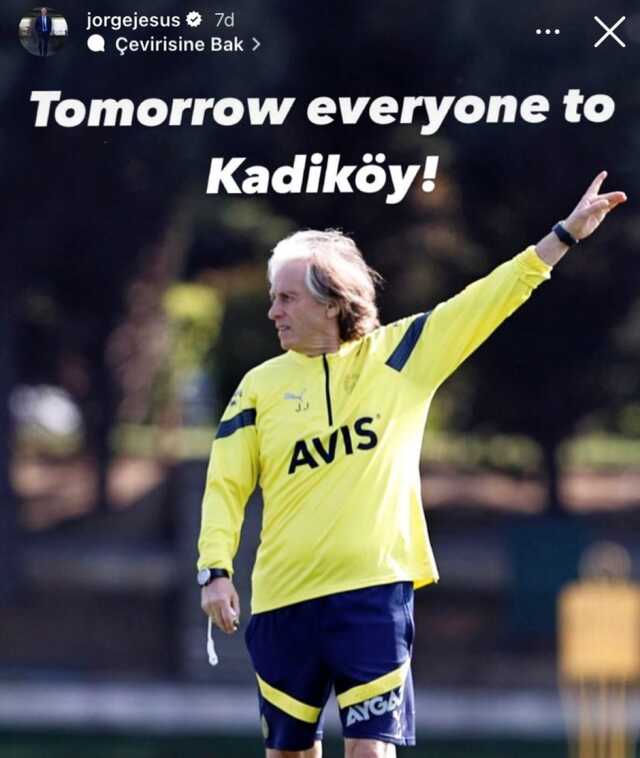 Kritik maç öncesi Jorge Jesus'tan tüm taraftara çağrı: Herkes Kadıköy'e Kritik maç öncesi Jorge Jesus'tan tüm taraftara çağrı: Herkes Kadıköy'e