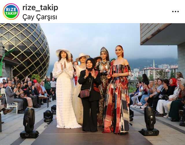 Rize'de Hacere Orhan defilesi büyüledi Rize'de Hacere Orhan defilesi büyüledi