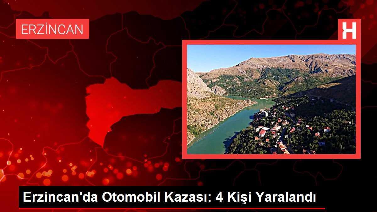Erzincan'da Otomobiller Çarpıştı: 4 Kişi Yaralandı