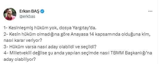 Vekil seçilen Atalay neden serbest bırakılmıyor? Adalet Bakanı'nın açıklamasına TİP'ten jet yanıt