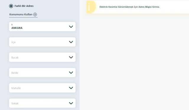 12 Haziran Ankara elektrik kesintisi! GÜNCEL KESİNTİLER! Ankara'da elektrikler ne zaman gelecek?