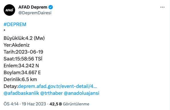 Bugün deprem oldu mu? SON DAKİKA! Az önce deprem nerede oldu? Az önce deprem mi oldu?