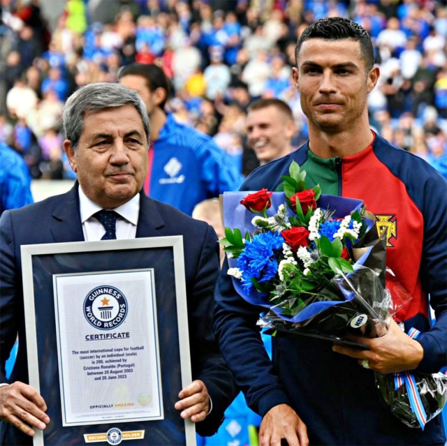 Onun için yaşın bir önemi yok! Ronaldo bu kez Guinness Rekorlar Kitabı'na girdi
