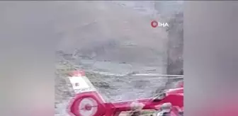 Hakkari'de attan düşen vatandaş ambulans helikopterle kurtarıldı