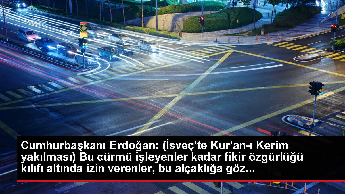 Cumhurbaşkanı Erdoğan: (İsveç'te Kur'an-ı Kerim yakılması) Bu cürmü işleyenler kadar fikir özgürlüğü kılıfı altında izin verenler, bu alçaklığa göz...