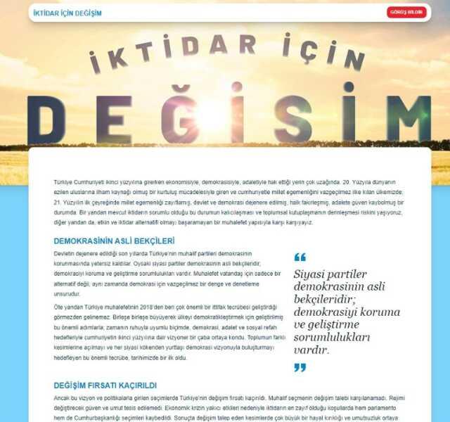 İmamoğlu'nun 'İktidar İçin Değişim' çağrısını ilan edeceği internet sitesi yayına girdi