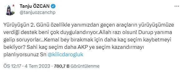 Tanju Özcan'dan Kılıçdaroğlu'nu küplere bindirecek paylaşım: 'Kemal Bey bırakmak için daha kaç seçim kaybedecek?' diye soruyorlar