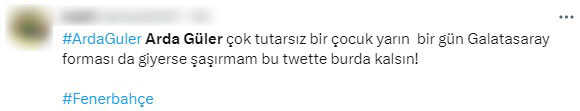 Ali Koç, Arda Güler'i tek cümlesiyle ateşe attı! Genç yıldıza tepkiler çığ gibi Ali Koç, Arda Güler'i tek cümlesiyle ateşe attı! Genç yıldıza tepkiler çığ gibi