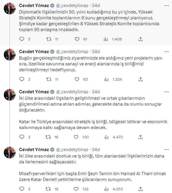 Cumhurbaşkanı Yardımcısı Yılmaz ve Bakan Şimşek, Katar'a gitmişti! Görüşmenin ayrıntıları ortaya çıktı