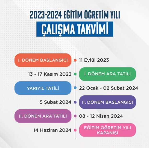 Son Dakika! 2023-2024 Eğitim Öğretim yılı 11 Eylül'de başlayacak