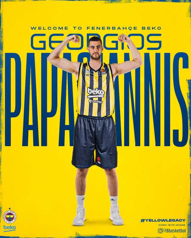 Fenerbahçe Beko, Georgios Papagiannis'i renklerine bağladı