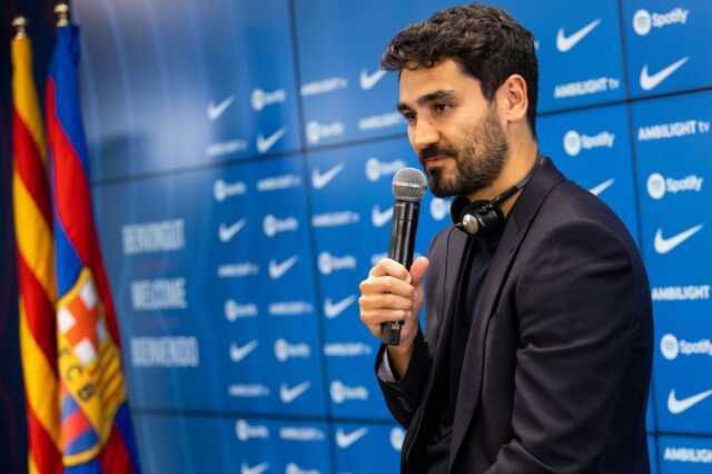 İlkay Gündoğan, Barcelona formasını giydi: Burada oynayabilmek çok özel