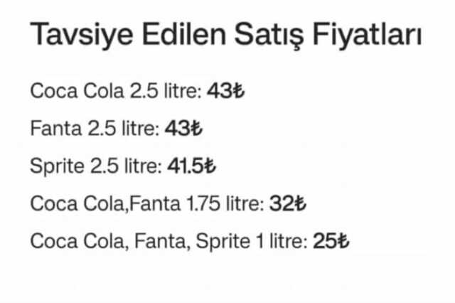 Zamlı liste ortaya çıktı! 2.5 litrelik kolanın fiyatını duyanlar kulaklarına inanamıyor Zamlı liste ortaya çıktı! 2.5 litrelik kolanın fiyatını duyanlar kulaklarına inanamıyor