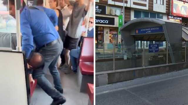 Tramvayda bıçaklı kavga! Dehşet anları saniye saniye kamerada Tramvayda bıçaklı kavga! Dehşet anları saniye saniye kamerada