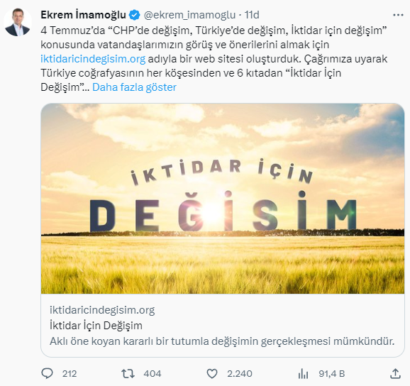 Kılıçdaroğlu'nu kara kara düşündürecek! Değişim için site kuran İmamoğlu, kendilerine gelen önerileri 6 maddede paylaştı
