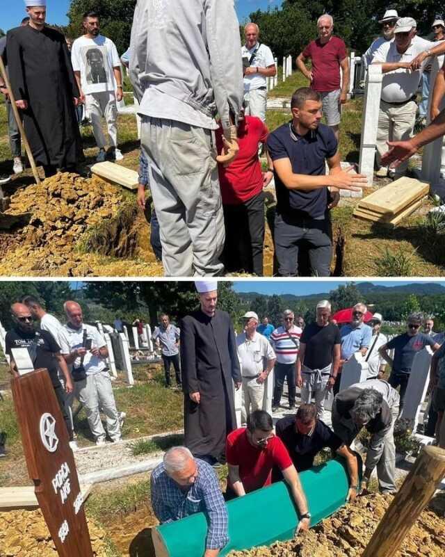 Edin Dzeko'nun acı günü! Tabutu bizzat kendisi mezara indirdi