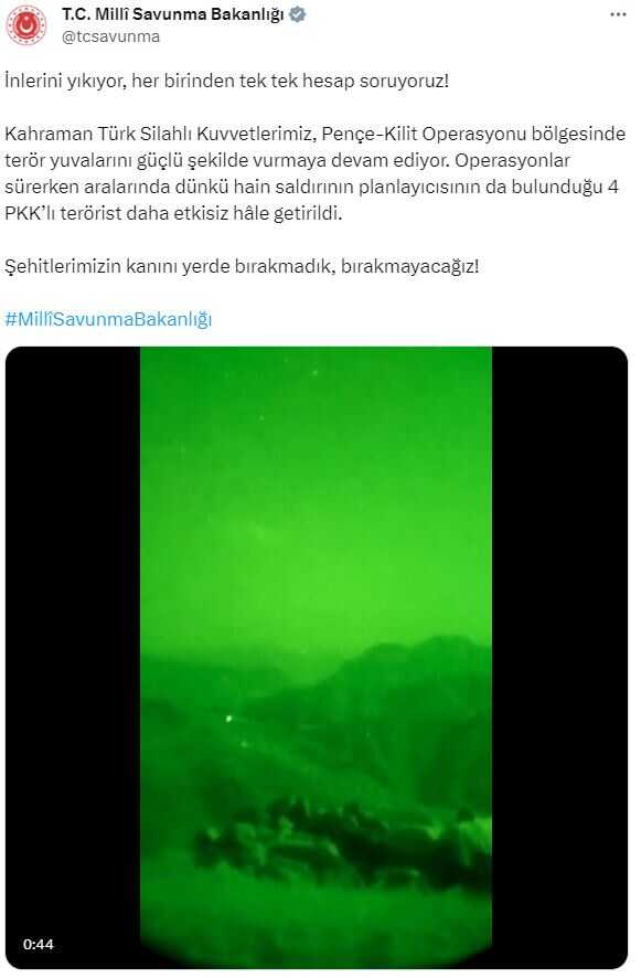 6 şehidimizin kanı yerde kalmadı! Pençe-Kilit bölgesindeki saldırının planlayıcısı etkisiz hale getirildi 6 şehidimizin kanı yerde kalmadı! Pençe-Kilit bölgesindeki saldırının planlayıcısı etkisiz hale getirildi