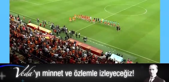 Galatasaray maçında D-Smart'tan Disney Plus'a 'Veda' filmiyle Atatürk göndermesi