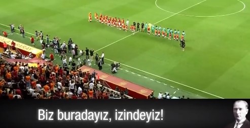 Galatasaray maçında D-Smart'tan Disney Plus'a 'Veda' filmiyle Atatürk göndermesi